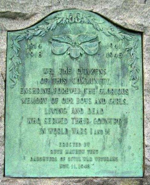 ROCKLAND WORLD WAR I AND II MEMORIAL