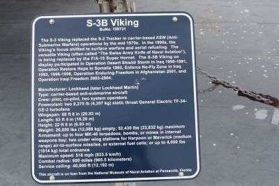 S-3B VIKING MEMORIAL PLAQUE