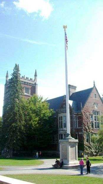 BOWDOIN COLLEGE WORLD WAR I MEMORIAL FLAGPOLE