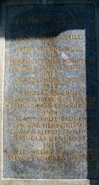 BOWDOIN COLLEGE WORLD WAR I MEMORIAL FLAGPOLE STONE B