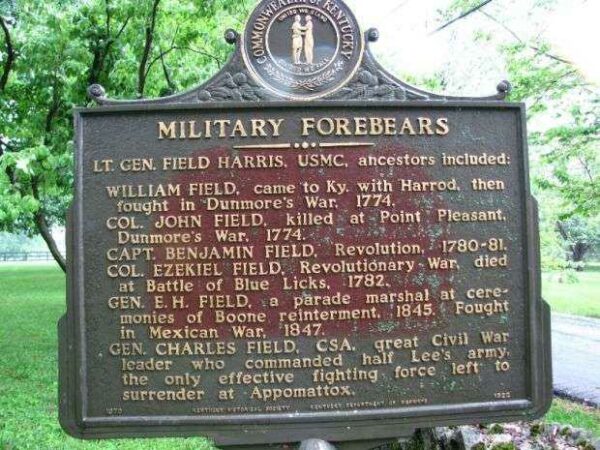 MILITARY FOREBEARS WAR MEMORIAL MARKER