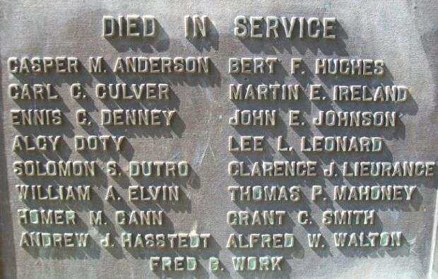 WOODSON COUNTY RURAL SCHOOL CHILDREN’S WORLD WAR MEMORIAL PLAQUE C