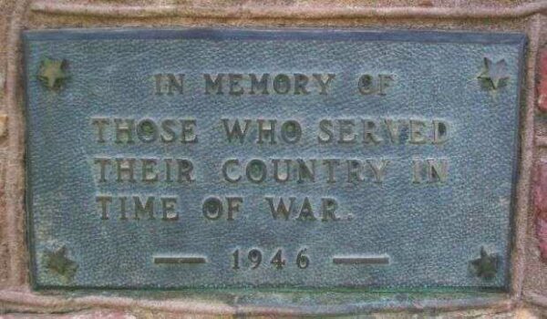 WESTMORELAND WAR VETERANS MEMORIAL BELL PLAQUE