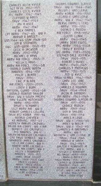ERIE VETERANS MEMORIAL HONOR ROLL STONE C