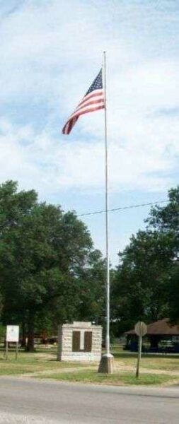 ERNEST BROWN POST AMERICAN LEGION MEMORIAL FLAGPOLE