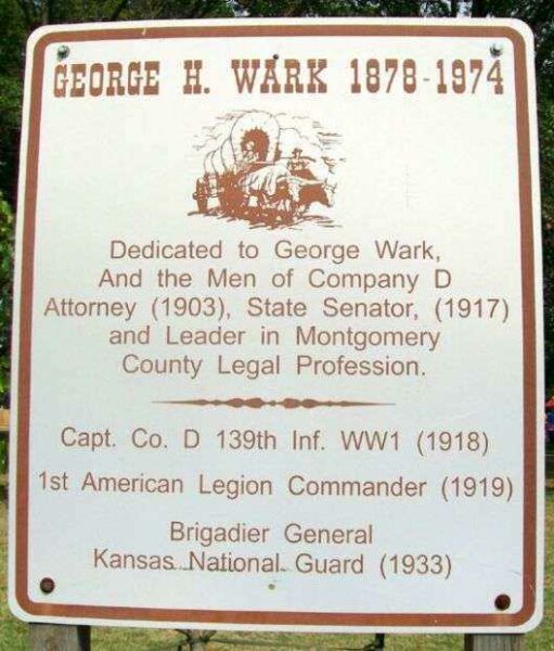 GEORGE H. WARK WAR MEMORIAL MARKER