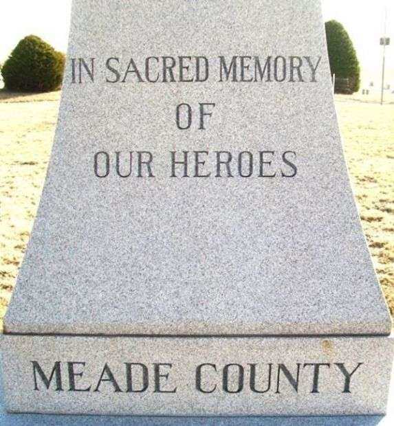 MEADE COUNTY WAR VETERANS MEMORIAL STONE A