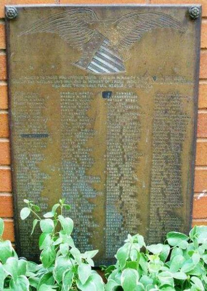 COLLEGE OF EMPORIA WORLD WAR I MEMORIAL