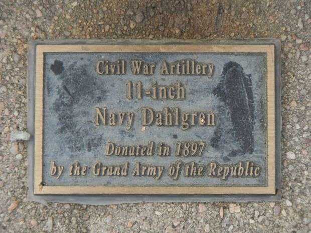11-INCH NAVY DAHLGREN MEMORIAL CANNON PLAQUE
