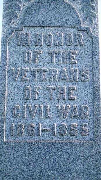 ELM GROVE-CADMUS CEMETERY WAR MEMORIAL STONE A