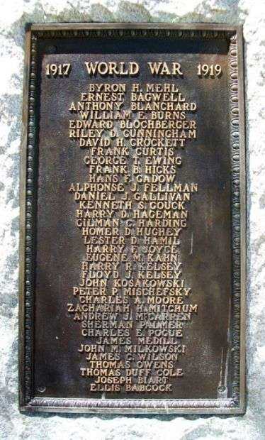 LEAVENWORTH COUNTY DOUGHBOY MEMORIAL PLAQUE C