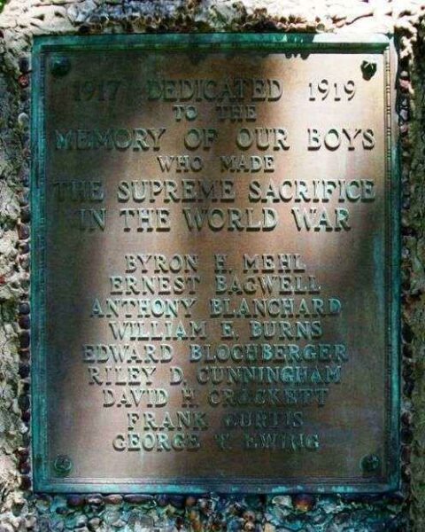 LEAVENWORTH COUNTY WORLD WAR MEMORIAL PLAQUE A