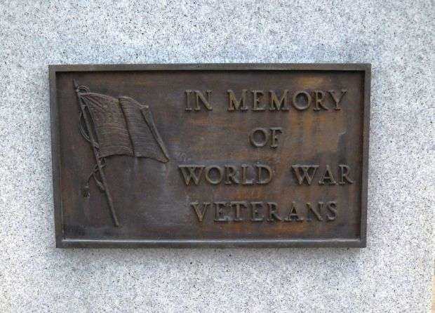 OLATHE WORLD WAR VETERANS MEMORIAL PLAQUE