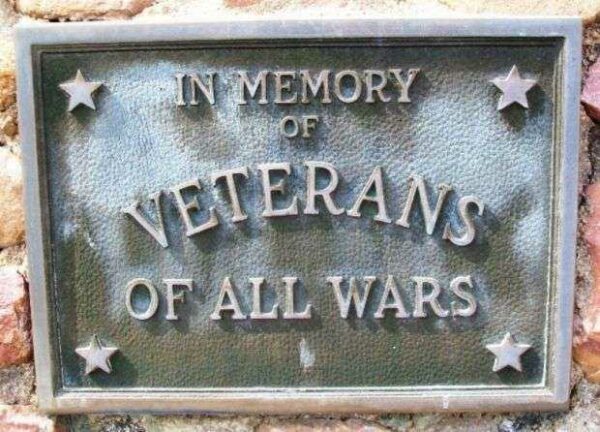 SOLDIER CEMETERY WAR MEMORIAL PLAQUE