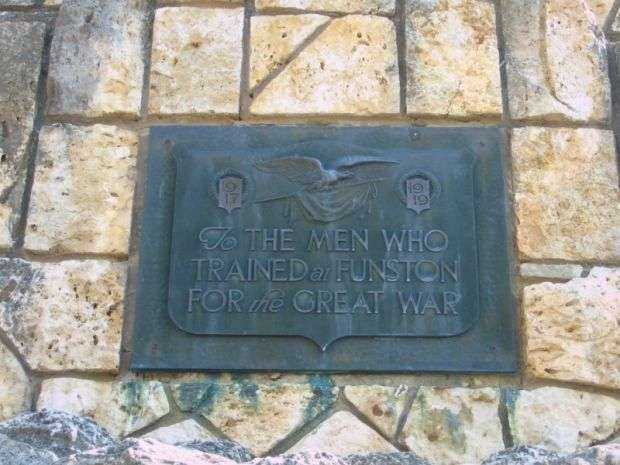 CAMP FUNSTON MONUMENT PLAQUE B