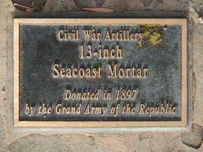 13-INCH SEACOAST MORTAR MEMORIAL PLAQUE