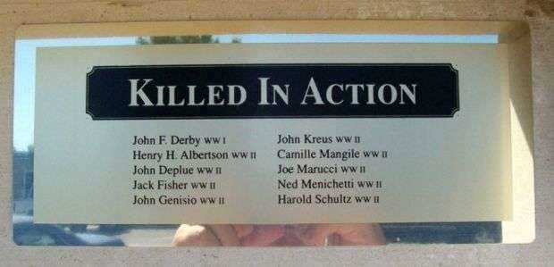 FRONTENAC VETERANS HONOR ROLL MEMORIAL PLAQUE B