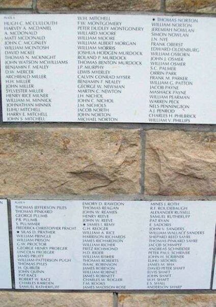 CHASE COUNTY ALL VETERANS MEMORIAL WALL OF HONOR PLATES 8 & 9