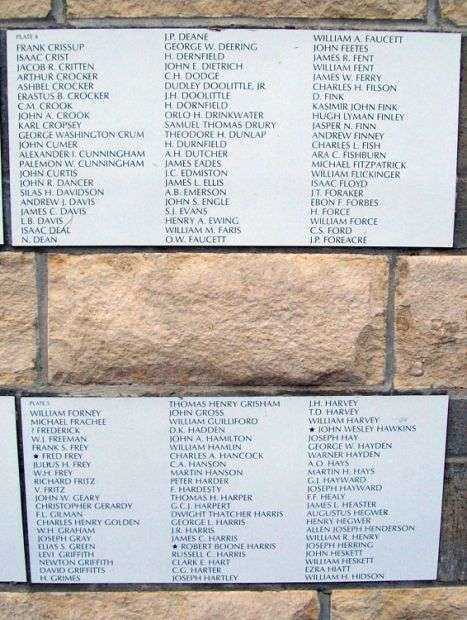 CHASE COUNTY ALL VETERANS MEMORIAL WALL OF HONOR PLATES 4 & 5