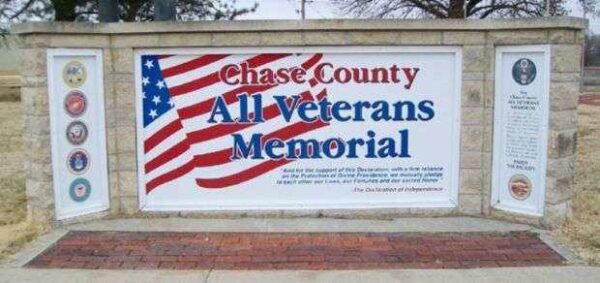 CHASE COUNTY ALL VETERANS MEMORIAL ENTRANCE STONE