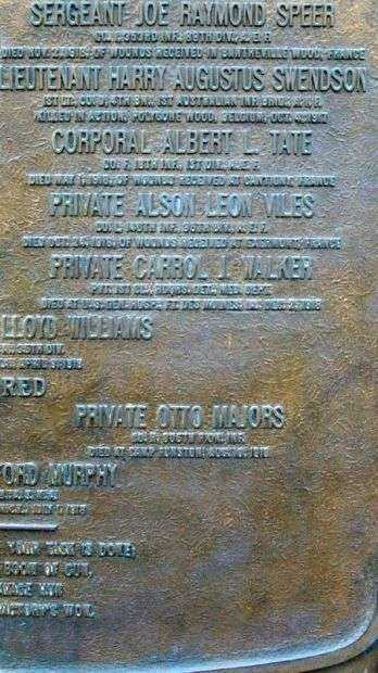 ATCHISON COUNTY WORLD WAR I MEMORIAL PLAQUE F