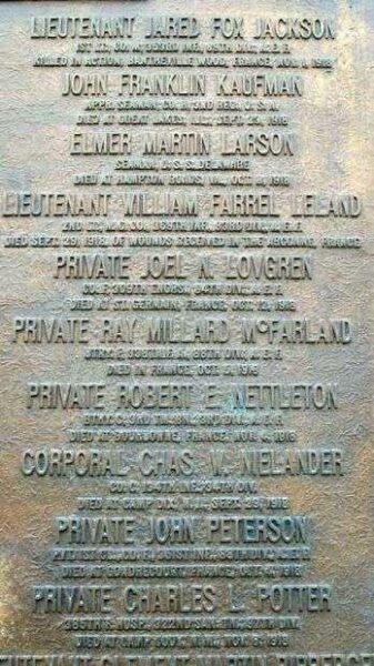 ATCHISON COUNTY WORLD WAR I MEMORIAL PLAQUE D