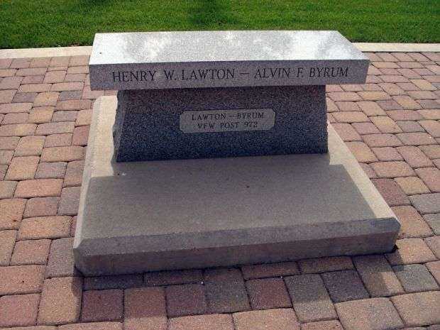 LAWTON-BYRUM WAR MEMORIAL BENCH