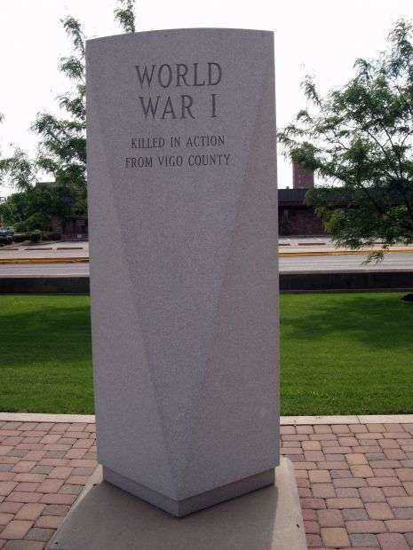 VIGO COUNTY WORLD WAR I MEMORIAL FRONT