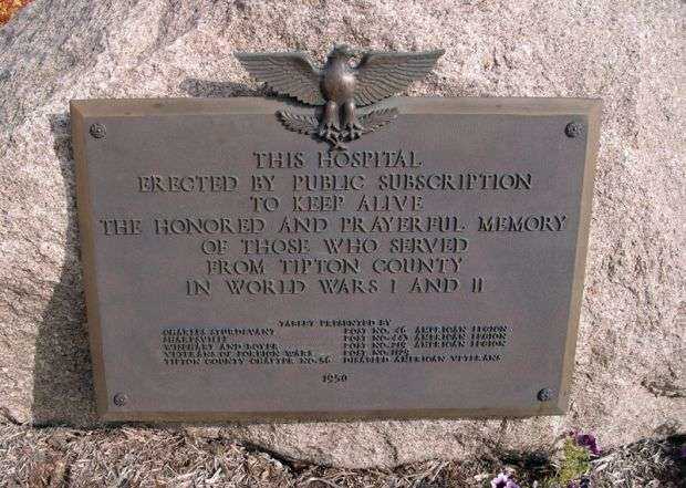TIPTON COUNTY WORLD WAR I AND II MEMORIAL PLAQUE