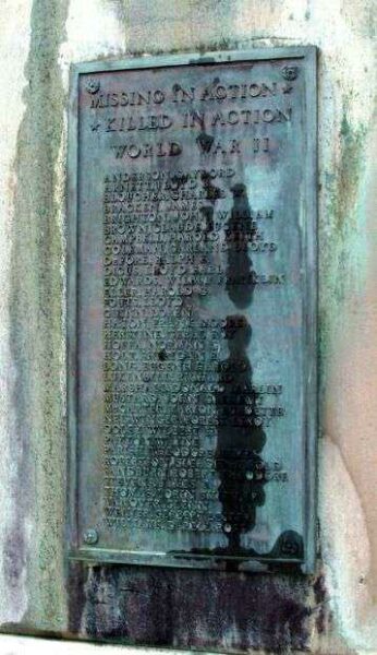 OWEN COUNTY WORLD WAR I MEMORIAL PLAQUE C