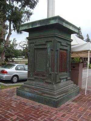 PALO ALTO CIVIL WAR AND VETERANS ORNATE FLAGSTAFF MEMORIAL