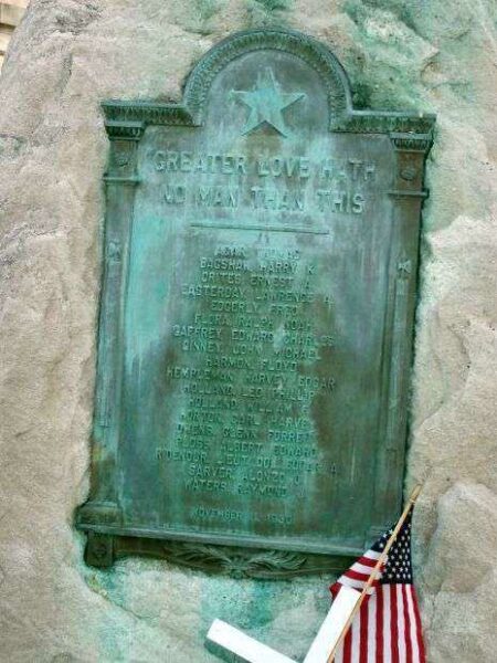PERU WORLD WAR I MEMORIAL PLAQUE