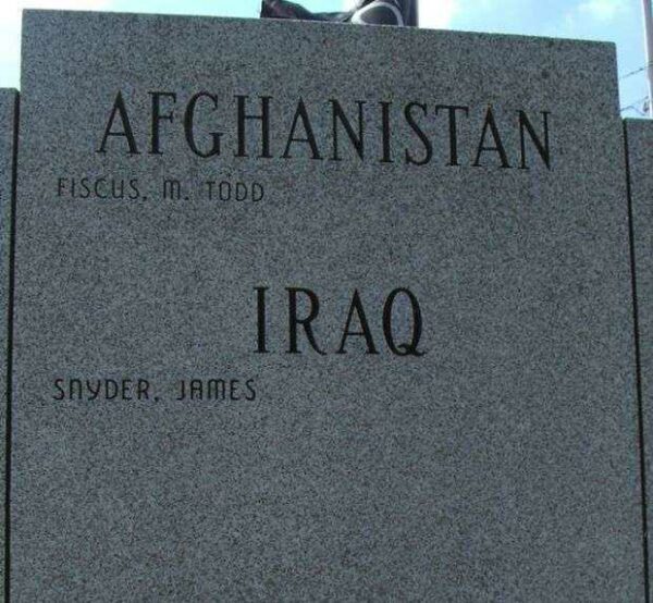 KOSCIUSKO COUNTY WAR MEMORIAL STONE E