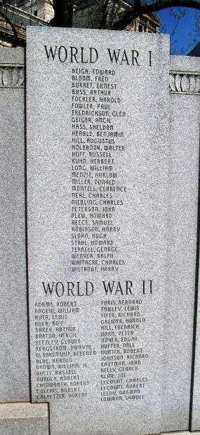 KOSCIUSKO COUNTY WAR MEMORIAL STONE C