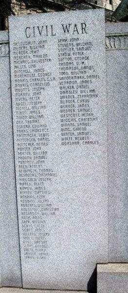 KOSCIUSKO COUNTY WAR MEMORIAL STONE B