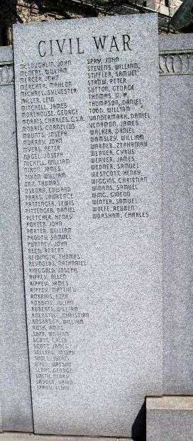 KOSCIUSKO COUNTY WAR MEMORIAL STONE B