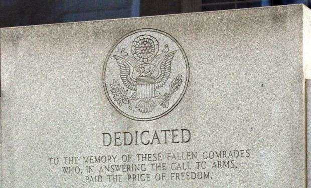 JEFFERSON COUNTY WAR MEMORIAL DEDICATION STONE