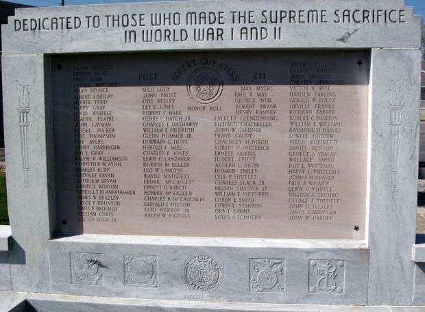 AMERICAN LEGION POST 211 WORLD WARS MEMORIAL CENTER STONE