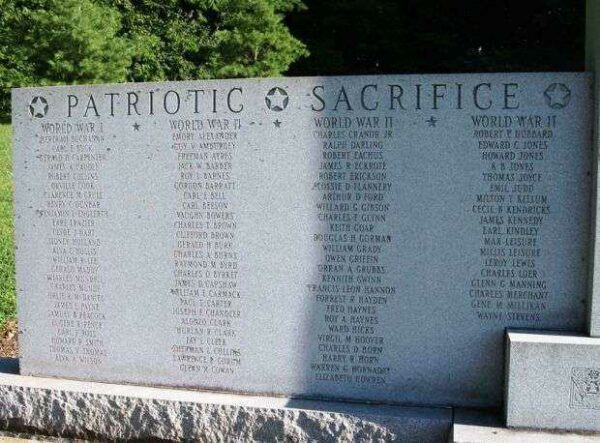 HENRY COUNTY WAR MEMORIAL LEFT STONE