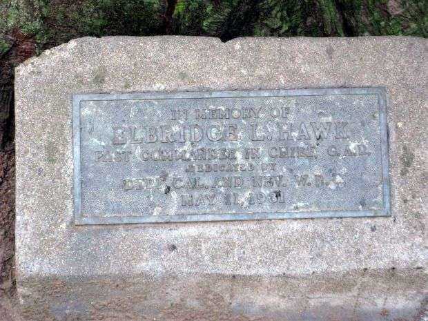 ELBRIDGE L. HAWK MEMORIAL PLAQUE