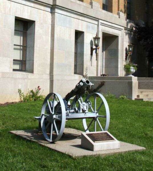 GERMAN 77 M.M. TRENCH MORTAR MEMORIAL