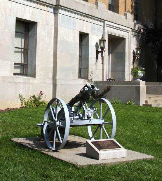 GERMAN 77 M.M. TRENCH MORTAR MEMORIAL