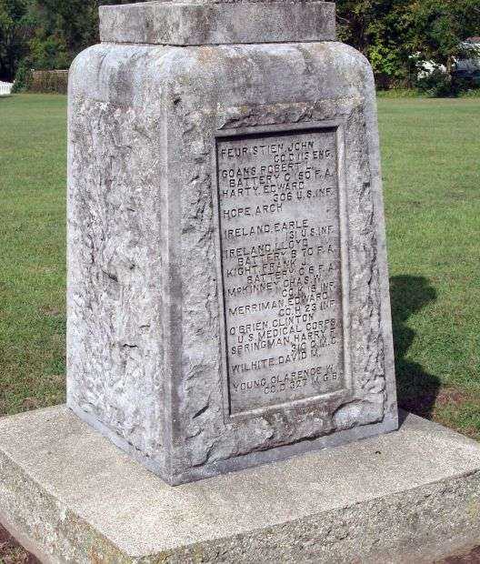 ATTICA WAR MOTHERS WORLD WAR I MEMORIAL BACK