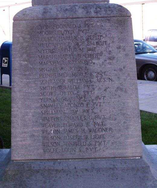 CASS COUNTY GOLD STAR AMERICAN WAR MOTHERS WORLD WAR I MEMORIAL STONE B