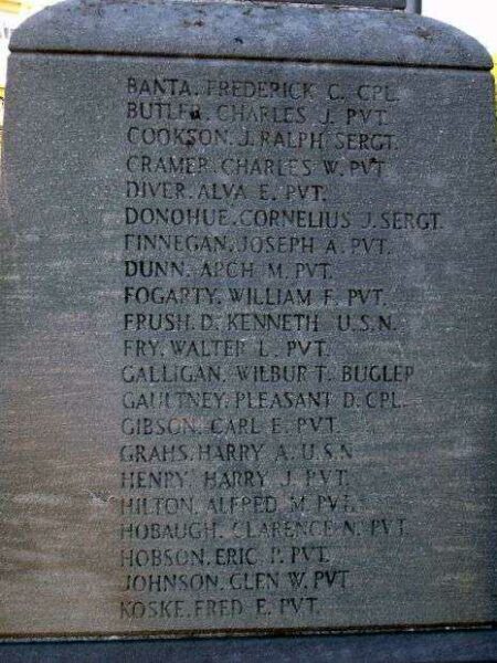 CASS COUNTY GOLD STAR AMERICAN WAR MOTHERS WORLD WAR I MEMORIAL STONE A