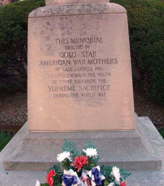 CASS COUNTY GOLD STAR AMERICAN WAR MOTHERS WORLD WAR I MEMORIAL DEDICATION STONE