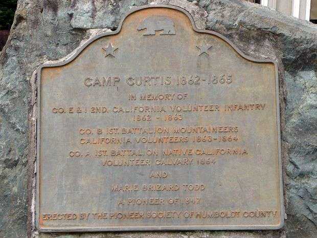 CAMP CURTIS MEMORIAL PLAQUE