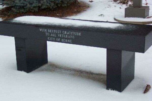 CITY OF BERNE VETERANS MEMORIAL BENCH