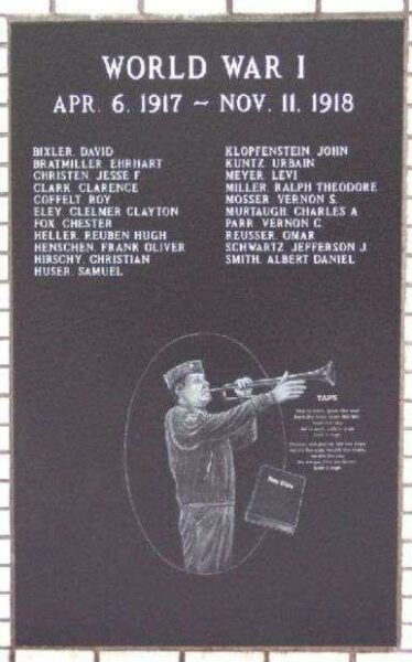 ADAMS COUNTY WAR VETERANS MEMORIAL PANEL B