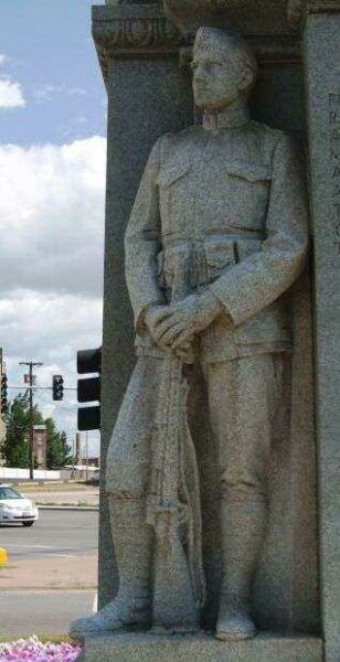 DANVILLE WORLD WAR I MEMORIAL STATUE C
